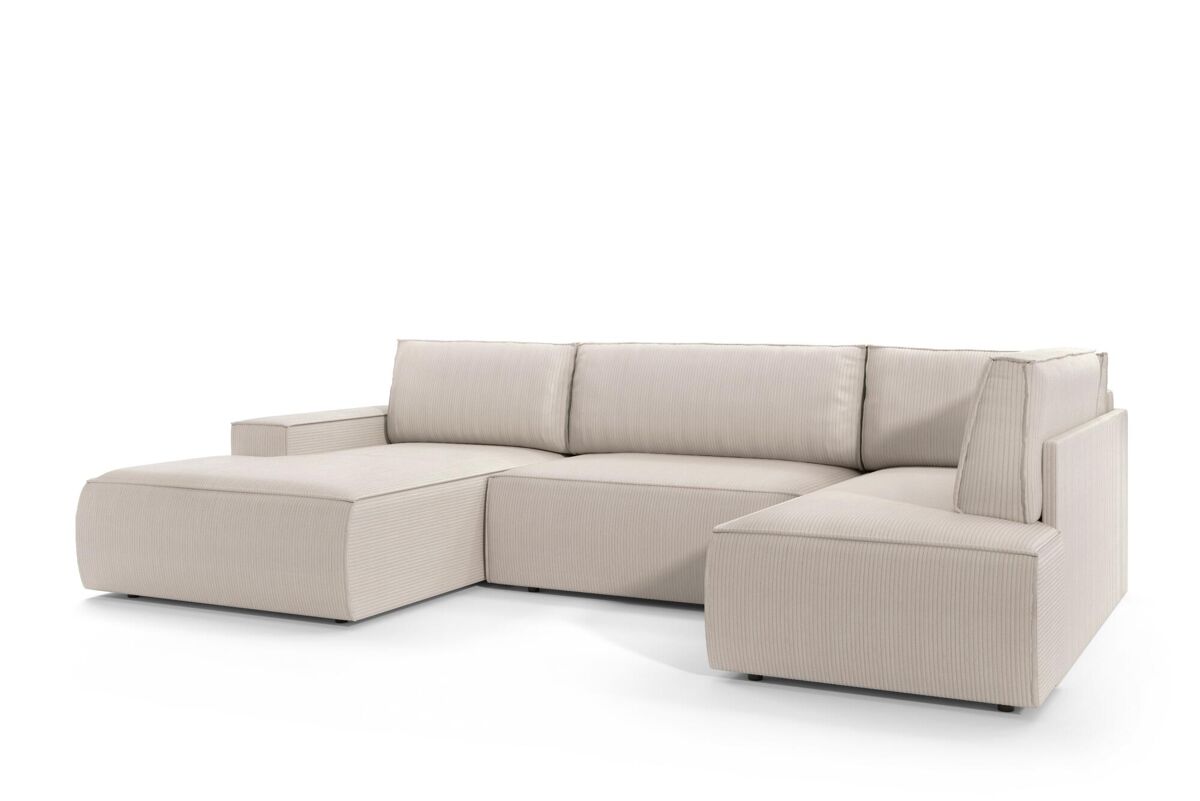 Sofá esquinero fiord 329x167x85 beige