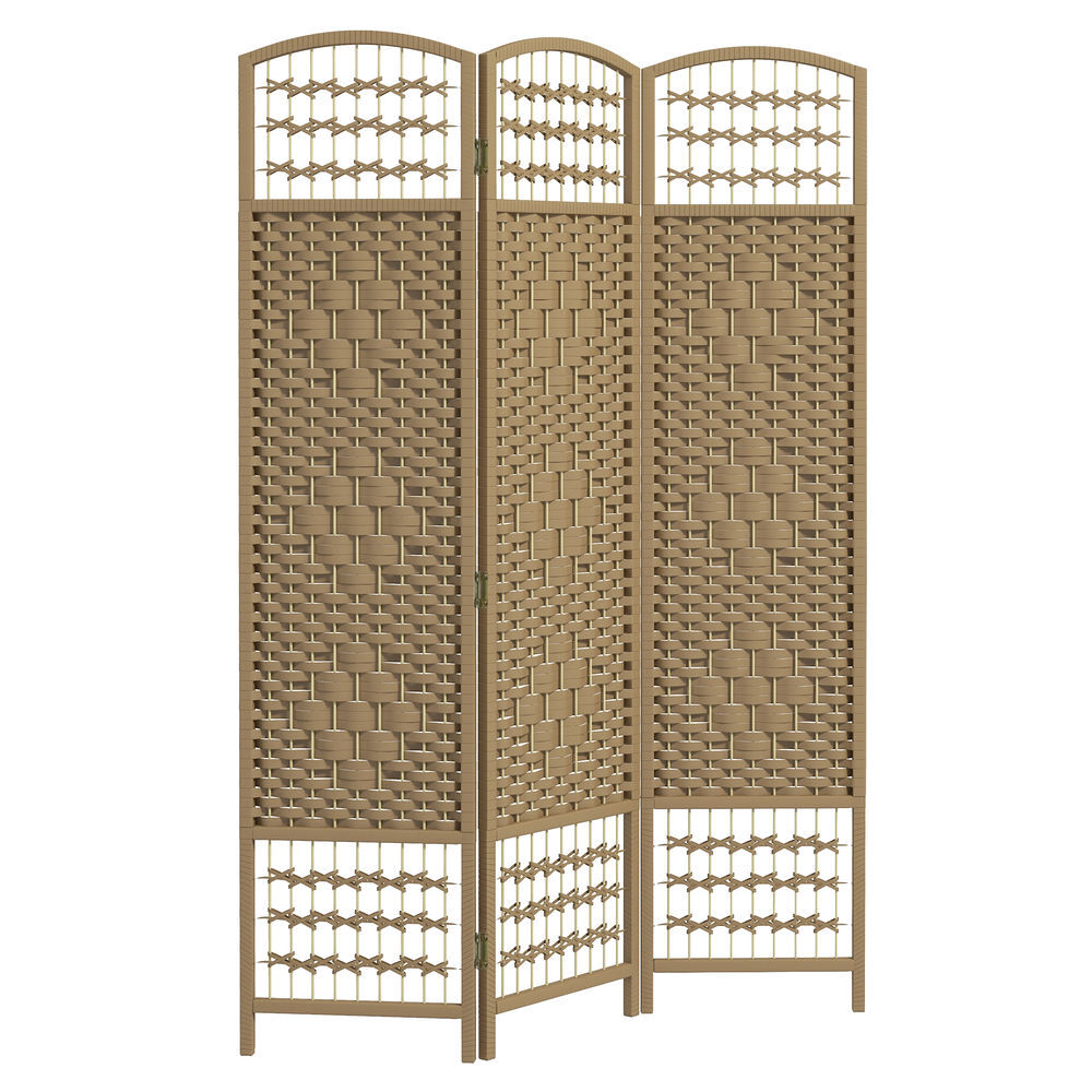 Biombo Separador Papel, Bambú HOMCOM, hogar - decoración