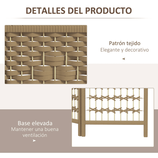 HOMCOM Biombo Plegável de 3 Painéis 120x170 cm Biombo Separador de Ambientes em Corda de Papel Estrutura de Madeira Decoração para Quarto Sala Madeira