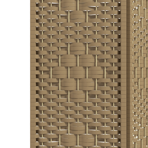 HOMCOM Biombo Plegável de 3 Painéis 120x170 cm Biombo Separador de Ambientes em Corda de Papel Estrutura de Madeira Decoração para Quarto Sala Madeira