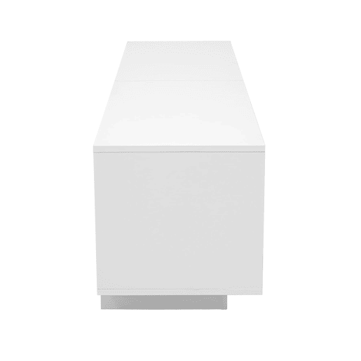 Móvel de TV 170x40 cm - 4 portas com design ondulado - Moderno - Bege