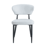 Cadeiras de sala de jantar 2 unidades - design ergonómico minimalista - preto e branco