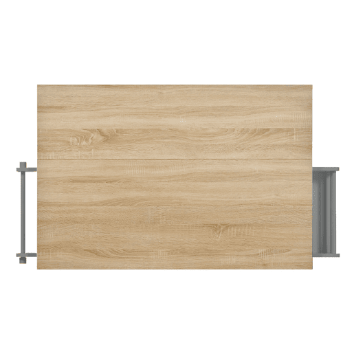 Ilha de cozinha 131x40 cm - com rodas, área de jantar extensível, gavetas e caixote do lixo - Preto