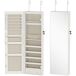 Espejo Joyero MDF, Vidrio HOMCOM, hogar - decoración Espejo Joyero MDF, Vidrio HOMCOM, hogar - decoración Blanco