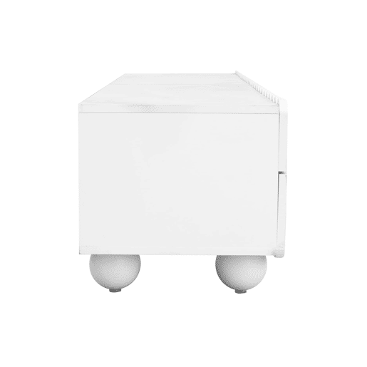 Móvel de TV 175x38 cm - Design moderno, baixo, elegante - Branco