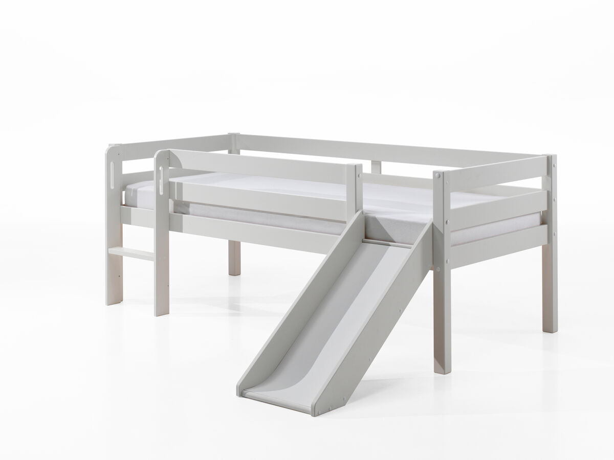 Cama alta infantil pino 175x208x83 blanco