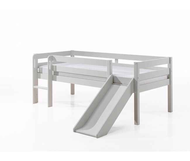 Cama alta infantil pino 175x208x83 blanco