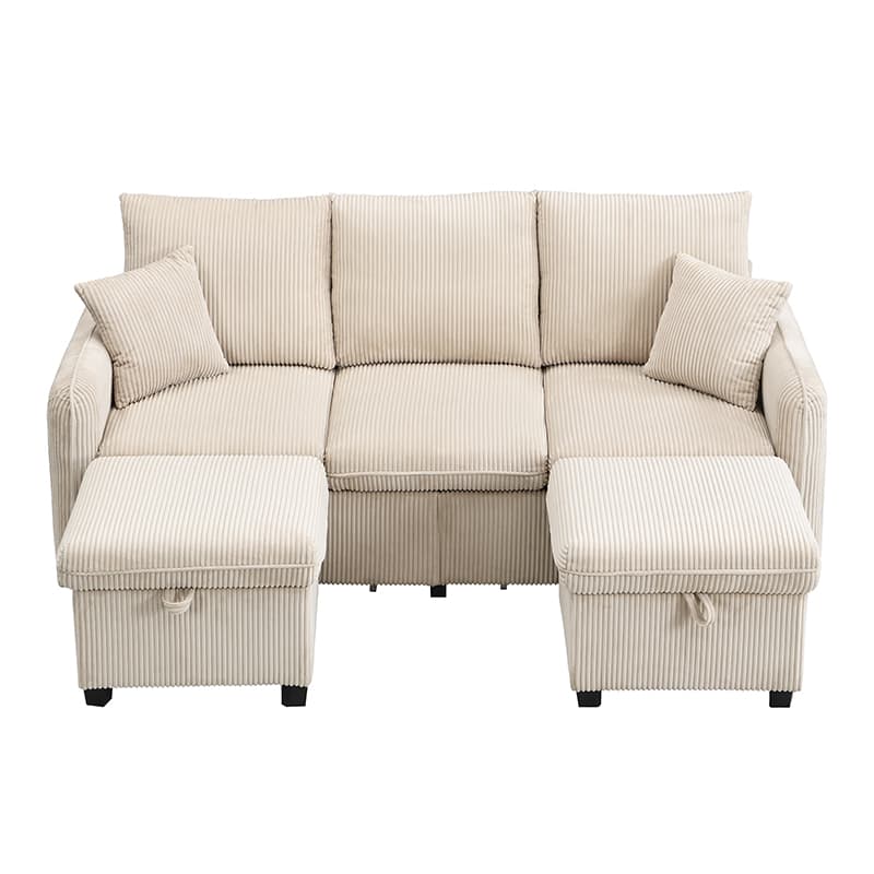 Sofás 3 plazas Beige