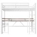Cama alta para niños 204x94 Cama alta para niños 204x94 Blanco