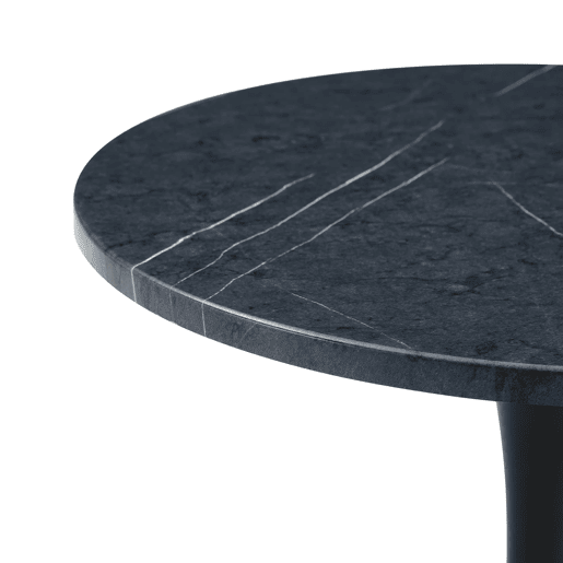 Mesa auxiliar 60 cm - MDF, Thermoform, estilo europeu - preto Mesa auxiliar 60 cm - MDF, Thermoform, estilo europeu - preto