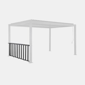 Barra de apoio de 3m para pérgola bioclimática de alumínio Antracite - 272x26x92 cm