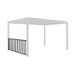 Barra de para pérgola bioclimática de aluminio, 3m 272x26 Barra de para pérgola bioclimática de aluminio, 3m 272x26 Gris