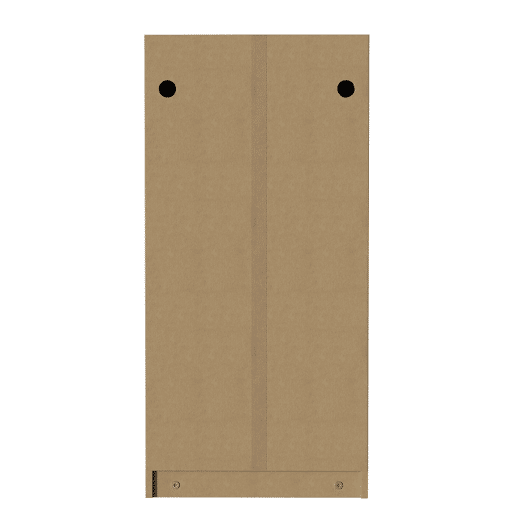 Sapateira 54x25x115 cm - 3 portas batentes, design rattan vintage - madeira