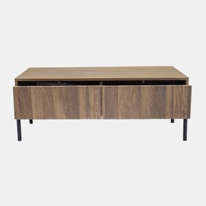 Mesa de centro 105x55x41 cm - estilo retro moderno - natural