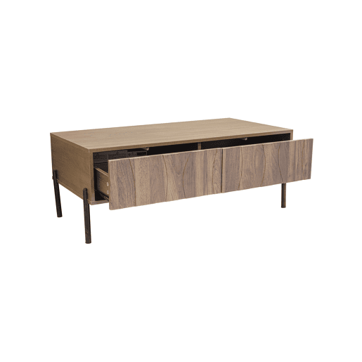 Mesa de centro 105x55x41 cm - estilo retro moderno - natural Mesa de centro 105x55x41 cm - estilo retro moderno - natural