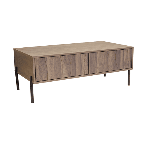 Mesa de centro 105x55x41 cm - estilo retro moderno - natural Mesa de centro 105x55x41 cm - estilo retro moderno - natural