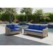 Conjunto de Exterior Sanstar, Sofa 3+2 en Ratan PE Conjunto de Exterior Sanstar, Sofa 3+2 en Ratan PE Azul