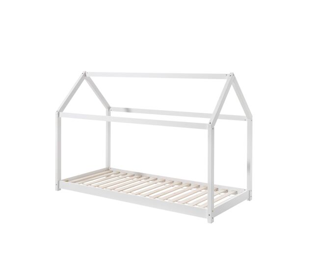 Cama casita infantil cabane 98x206x142 blanco