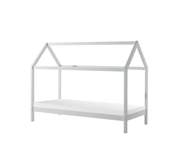 Cama casita infantil dallas 99x208x160 blanco