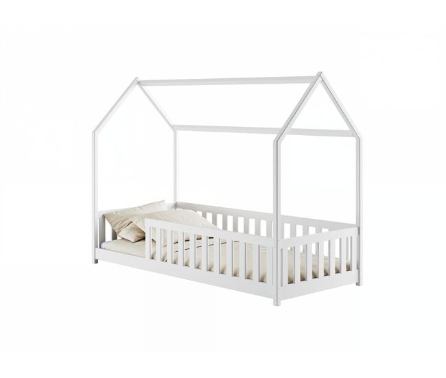 Cama casita infantil noah 96x208x157 blanco