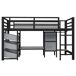 Cama alta para niños Cama alta para niños Negro