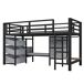 Cama alta para niños Cama alta para niños Negro