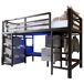 Cama alta para niños Cama alta para niños Negro