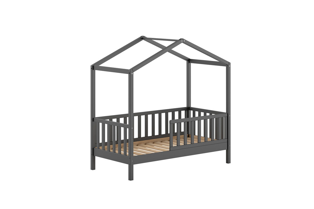 Cama casita infantil 76x148 Gris