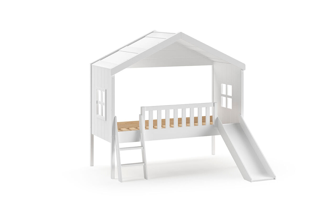 Cama casita infantil huiz 192x213x202 blanco