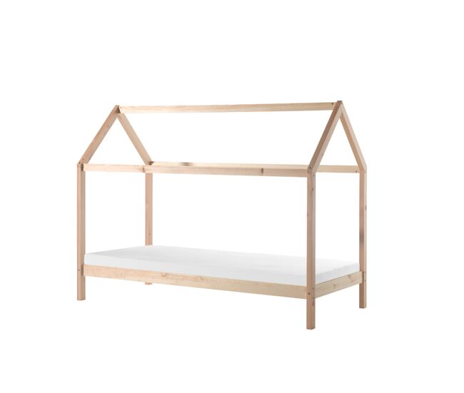 Cama casita infantil dallas 99x208x160 beige