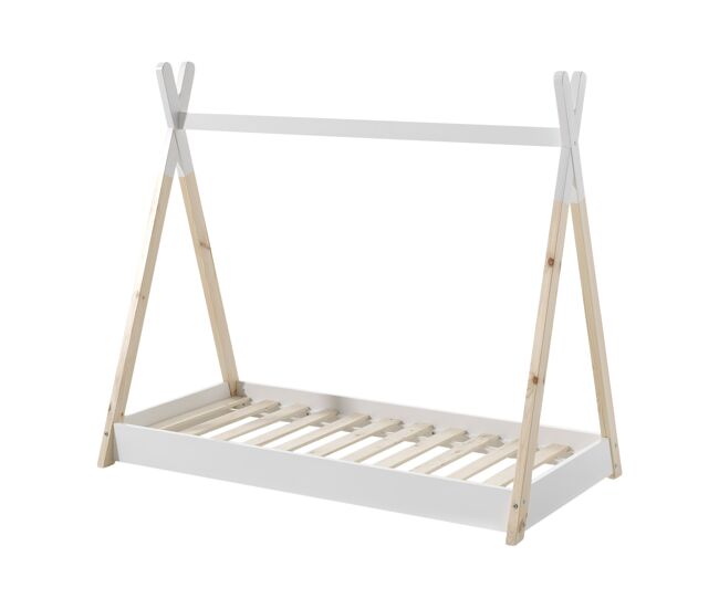 Cama casita infantil tipi 85x146x131 beige