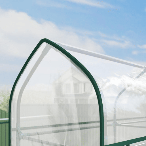 Outsunny Estufa Pequena de 3 Níveis, Estufa de Exterior com 2 Portas Enroláveis, Estrutura de Aço e Cobertura de Plástico Anti-UV para Cultivo de Plantas, Flores, 143x46x165 cm, Transparente