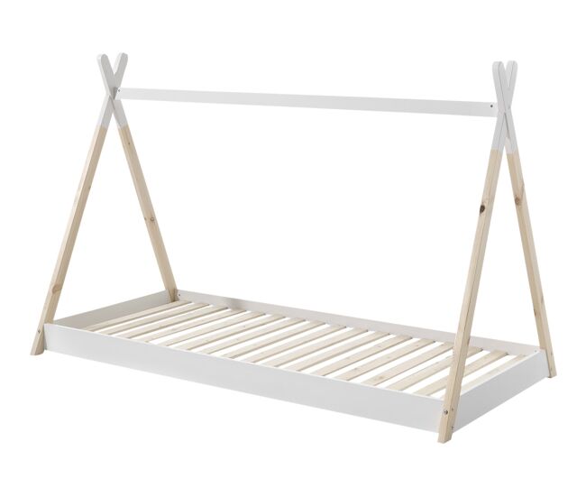 Cama casita infantil tipi 107x206x134 beige