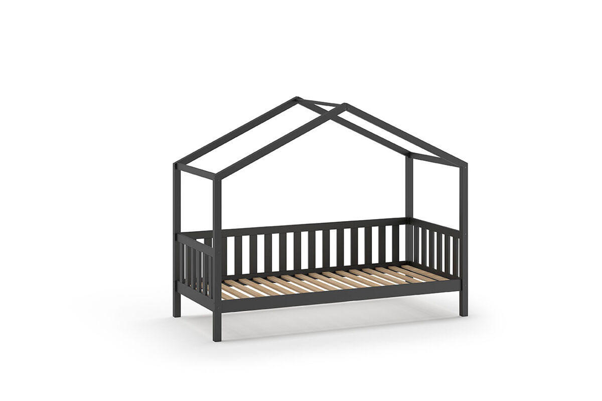 Cama casita infantil dallas 97x211x170 gris