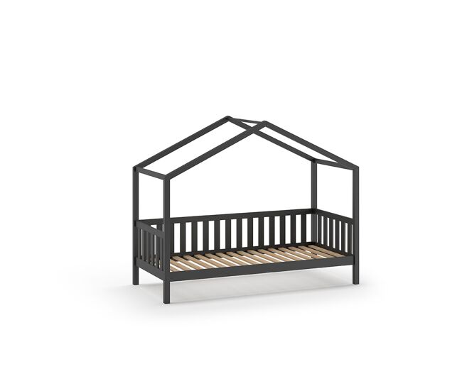 Cama casita infantil dallas 97x211x170 gris