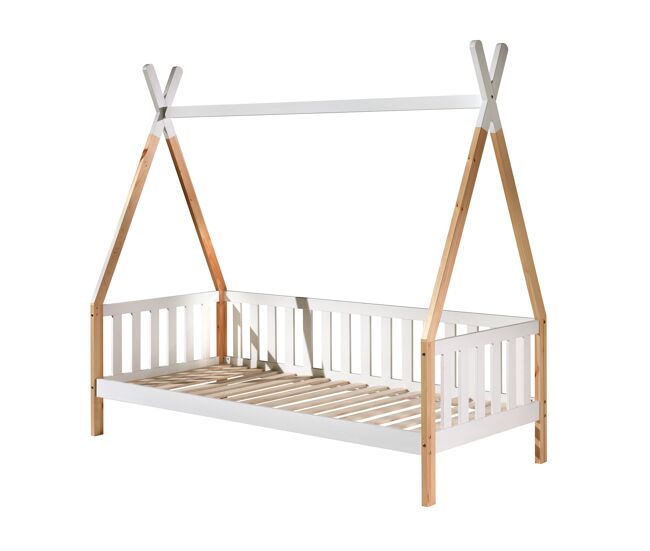 Cama casita infantil tipi 96x206x189 beige