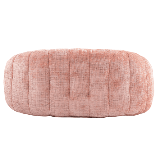 Sofá puff individual - confortável e durável, encosto alto - rosa