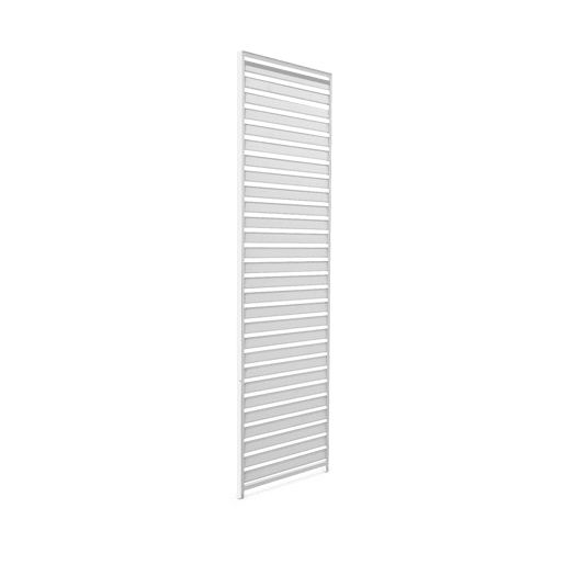 Conjunto de 3 persianas horizontais de 1m para pérgola bioclimática de alumínio Branco - 93x6x236 cm