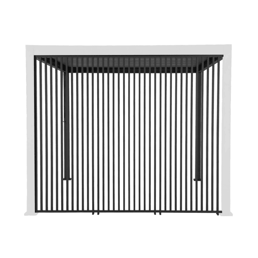 Conjunto de 3 persianas verticais 1m pérgola bioclimática Antracite - 92.5x6x236 cm