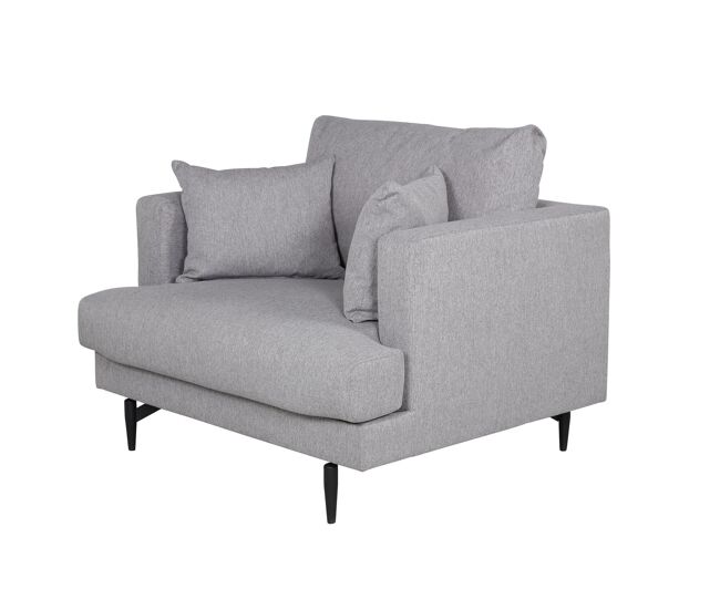 Sillón sofia 104x92x82 gris