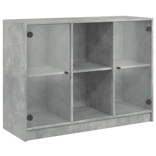 Aparador - Bufete - Móvei de apoio 102x37x75,5 cm derivados de madeira cinzento cimento pt4416