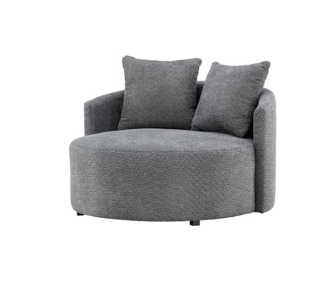 Sillón kelso 110x110x72 gris