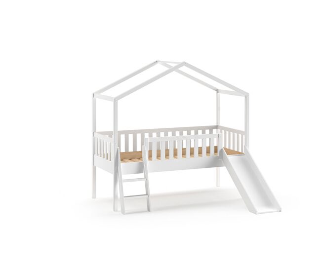 Cama casita infantil dallas 192x209x202 blanco