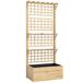 Jardinera con Enrejado Madera de Abeto Outsunny Jardinera con Enrejado Madera de Abeto Outsunny Marrón