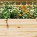 Jardinera con Enrejado Madera de Abeto Outsunny Jardinera con Enrejado Madera de Abeto Outsunny Marrón