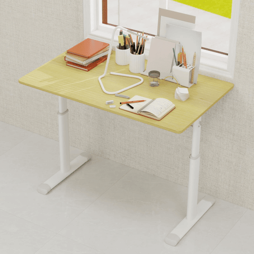 Secretária ajustável 120x60 cm - Multiusos, regulável em altura - Madeira