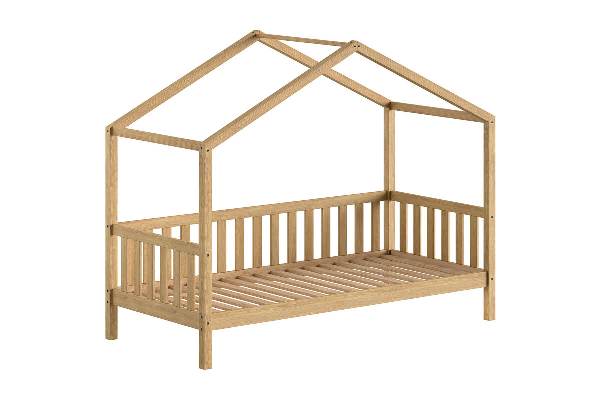 Cama casita infantil nature 97x211x170 beige