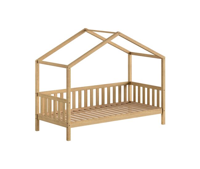 Cama casita infantil nature 97x211x170 beige