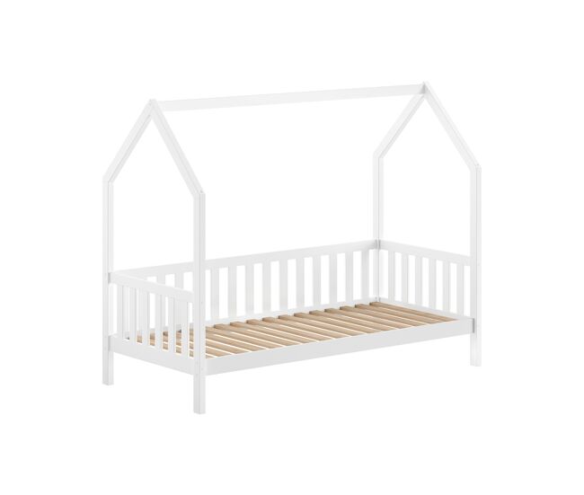 Cama casita infantil cabane 98x208x169 blanco
