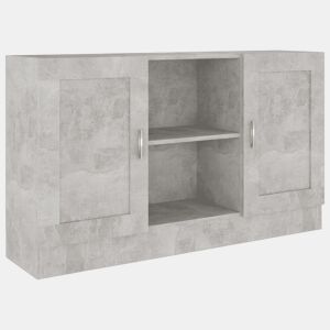 Aparador - Bufete - Móvei de apoio 120x30,5x70 cm derivados de madeira cinzento cimento pt2644